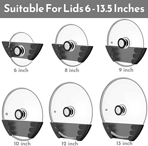 Universal Pot Lid Organizer for Cabinet