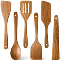6 Pack Acacia Wood Spatula Set Non Toxic Kitchen Utensils