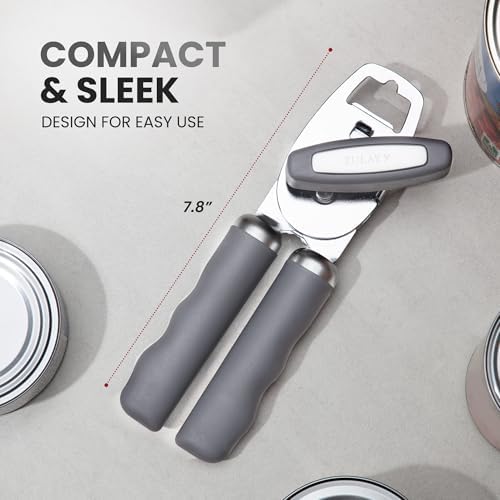 Zulay Kitchen Manual Can Opener Heavy Duty Patented Stainless Steel
