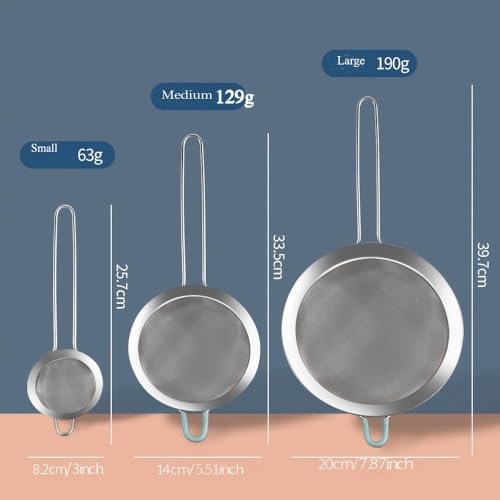 5.51 inches 304 Stainless Steel Fine Mesh Strainers