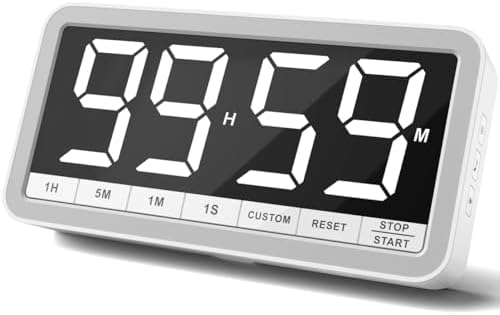 VOCOO Large 7.8" Digital Timer, Magnetic LED Timer