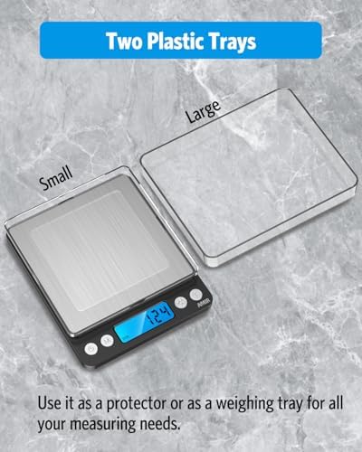 AMIR Digital Kitchen Scale, 500g/0.01g Mini Pocket Jewelry Scale, Cooking Food