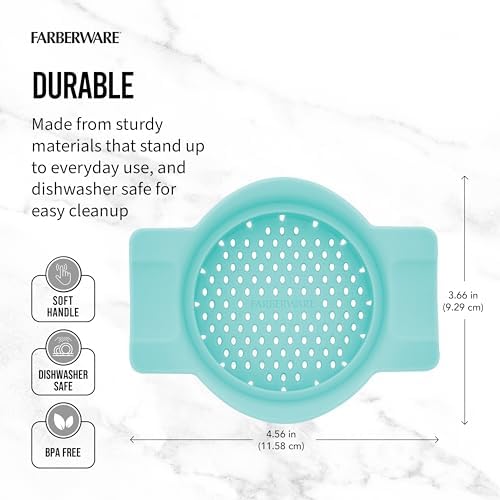 Farberware Classic Can Strainer and Colander, Aqua Sky