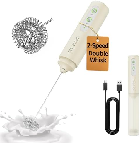 CIRCLE JOY Rechargeable 2-Speed Milk Frother