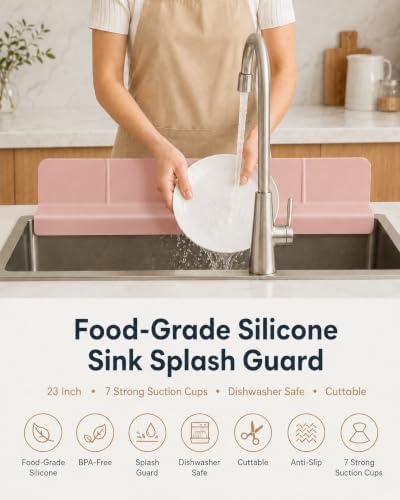 23'' Silicone Sink Splash Guard