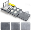 3Pcs Nesting Stone Drying Mat for Kitchen Counter, Quick Drying Stone Dish