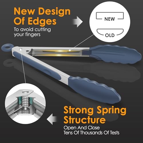 HOTEC Stainless Steel Kitchen Tongs
