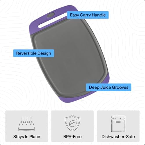 GORILLA GRIP BPA-Free Reversible Cutting Board
