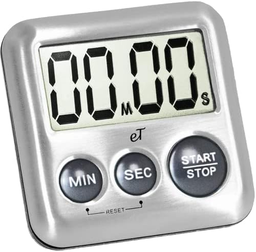 Elegant Digital Kitchen Timer Stainless Steel