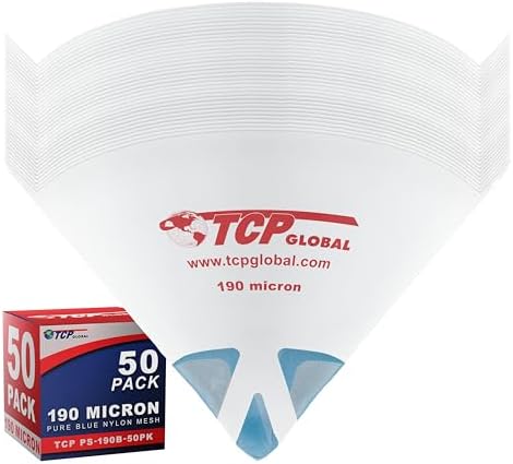 TCP Global - 190 Micron Filter Tips Ultra-Fine Paint Strainer
