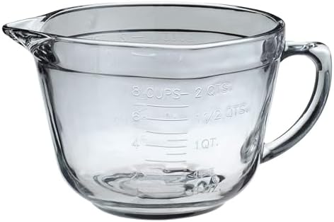 Anchor Hocking Batter Bowl, 2 Quart Glass Mixing Bowl