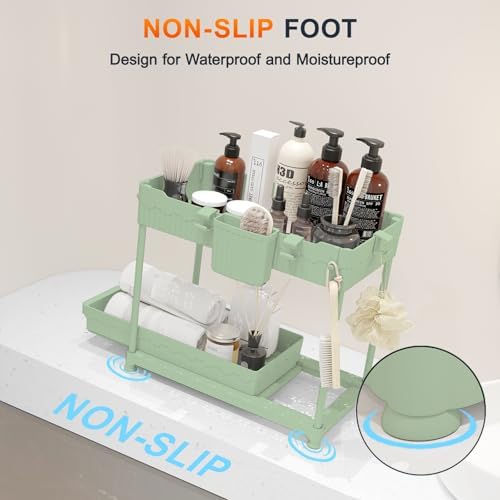 Sevenblue 4-Pack 2-Tier Under Sink Organizer