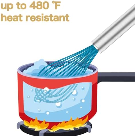 OYV Silicone Whisk, Heat Resistant 480°F Whisks