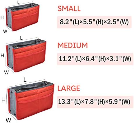 Vercord Purse Organizer Insert for Handbags Bag Organizers Inside Tote