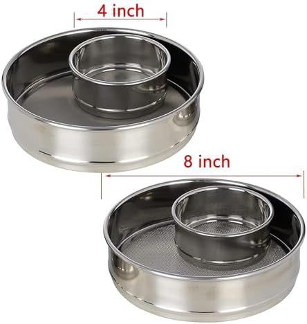 Lab Sieves 600 Mesh, Economy Test Sieve #600 Mesh, 304 Stainless Steel Wire
