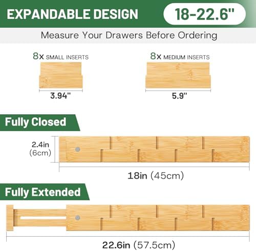 kiplant Kitchen Drawer Dividers