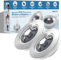 Hibbent 2 Pack Metal Kitchen Sink Drain Strainer and Stopper, Transparent