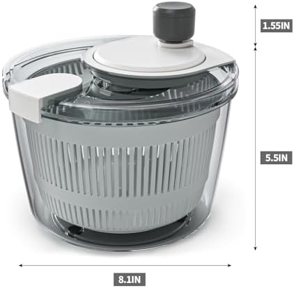 Cambom Salad Spinner Lettuce Spinner, Spin & Dry Salad Greens, Vegetable Washer