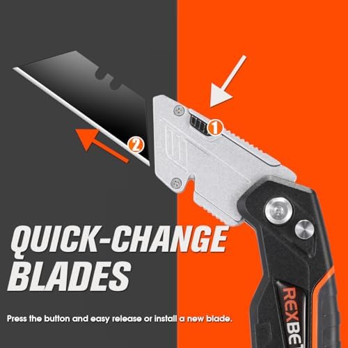 REXBETI Box Cutter 2-Pack, Utility Knife