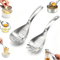 5-in-1 430 Stainless Steel Cooking Spoon, Egg Yolk Separator