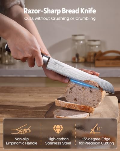 PAUDIN Bread Knife, Gift Box