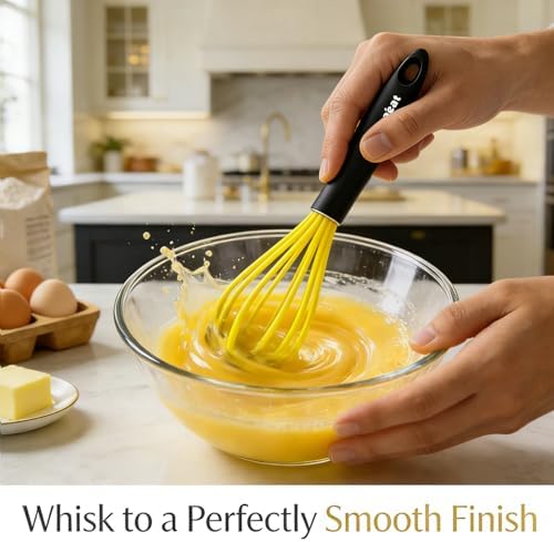 Anaeat Silicone Balloon Whisk, Milk and Egg Beater Blender, Heat Resistant