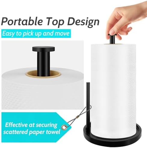 Paper Towel Holder Countertop, Standing Paper Roll Holder