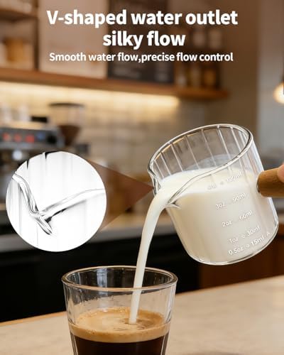 Espresso Measuring Cup 4 Oz, Espresso Glass Cups