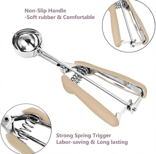 #12 Large Cookie Scoop, 5.3Tbsp/80ml/2.7oz Cookie Dough Scoop, Muffin Scoop