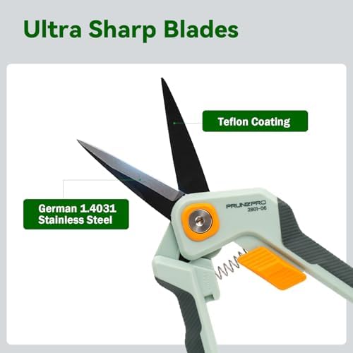 PrunePro Pruning Shears Gardening Scissors Set Professional Hand Pruner Sharp