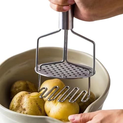 Double Potato Mashers, Stainless Steel Food Mashers, Double Potato Mash Hand
