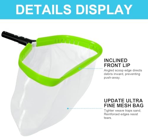 Pool Net, Professional Ultra Fine Mesh Pool Leaf Skimmer Nets