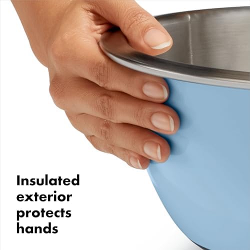 OXO Good Grips 3-Piece Stainless Steel Mixing Bowl Set