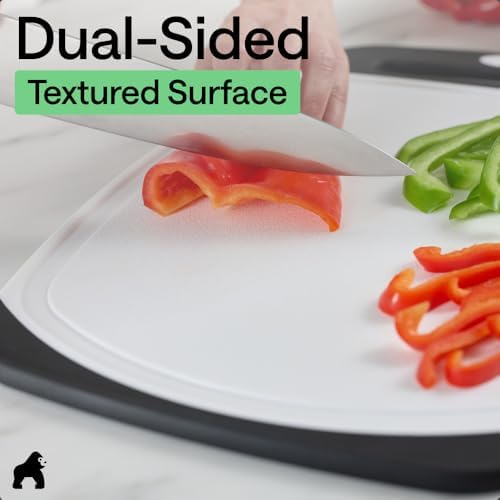 GORILLA GRIP BPA-Free Reversible Kitchen Cutting Board