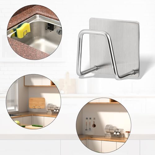 Luckyiren 2-Pack Stainless Steel Sponge Holder