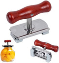 1-Pack Adjustable Jar Opener, Stainless Steel Lid Remover, Wood Handle