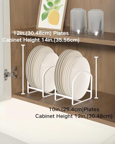 2 Pack Kitchen Plate Holder Organizer