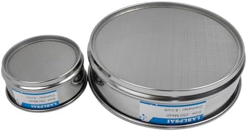 250 Mesh Lab Sieves 8" Diameter 304 Stainless Steel Wire Cloth Test Sieve