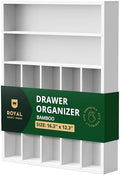ROYAL CRAFT WOOD Luxury Bamboo Kitchen Drawer Organizer