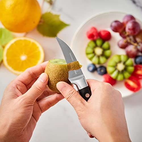 OAKSWARE Bird Beak Paring Knife, 2.75 Inch Razor-Sharp Pro Tourné Knife
