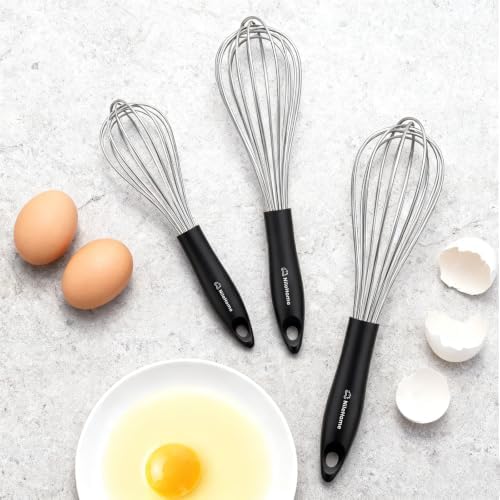NileHome Whisk Set 8" 10" 12" Kitchen Whisk