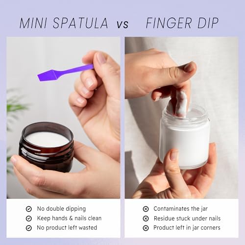 PANA 100pcs Brand Cosmetic Make Up Disposable Plastic 2.5" Spatulas Skin Care