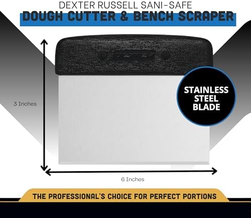 Dexter-Russell 6” x 3” Dough Cutter/Scraper – S196B, Stainless Steel Blade