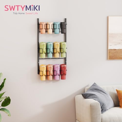 SWTYMIKI 3-Tier Water Bottle Organizer – Over the Door Stanley Cup Holder