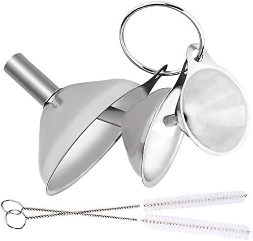 Metal Stainless Steel Funnel, Large Medium Small Funnel Set of 3, Food Grade