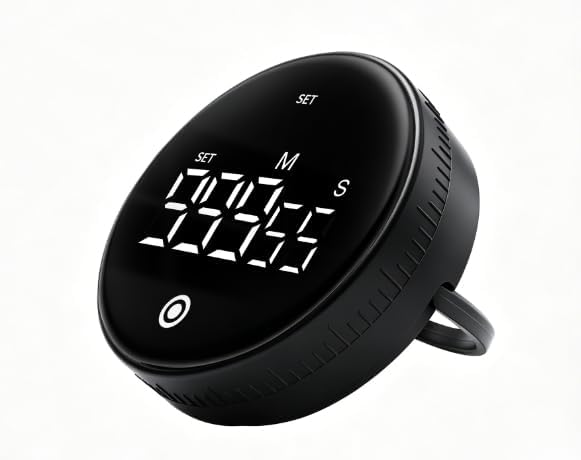 Digital Kitchen Timer, Magnetic Visual Countdown Countup Timer
