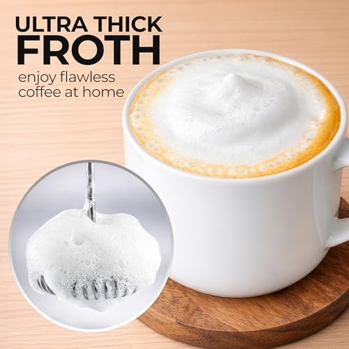 Zulay Kitchen Rechargeable Milk Frother Handheld