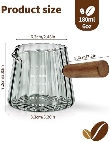 Espresso Cup 6oz, Glass Espresso Shot Cups