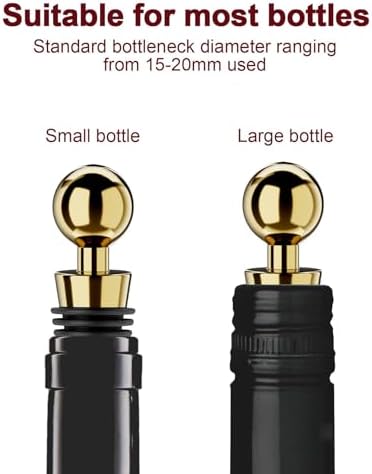 Wine Stoppers for Wine Bottles 6Pcs Vacuum Wine Bottle Stopper