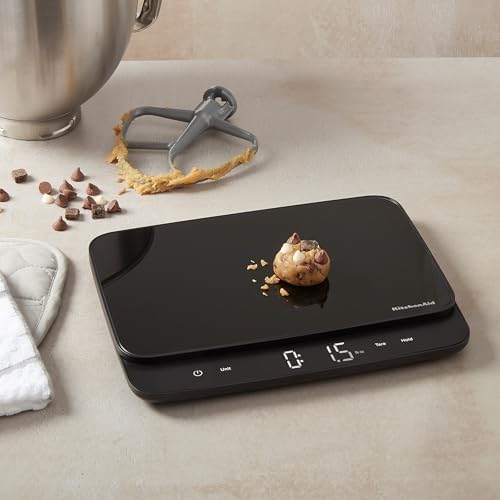 KitchenAid KQ917 High Capacity Glass Surface Digital Kitchen and Food Scale